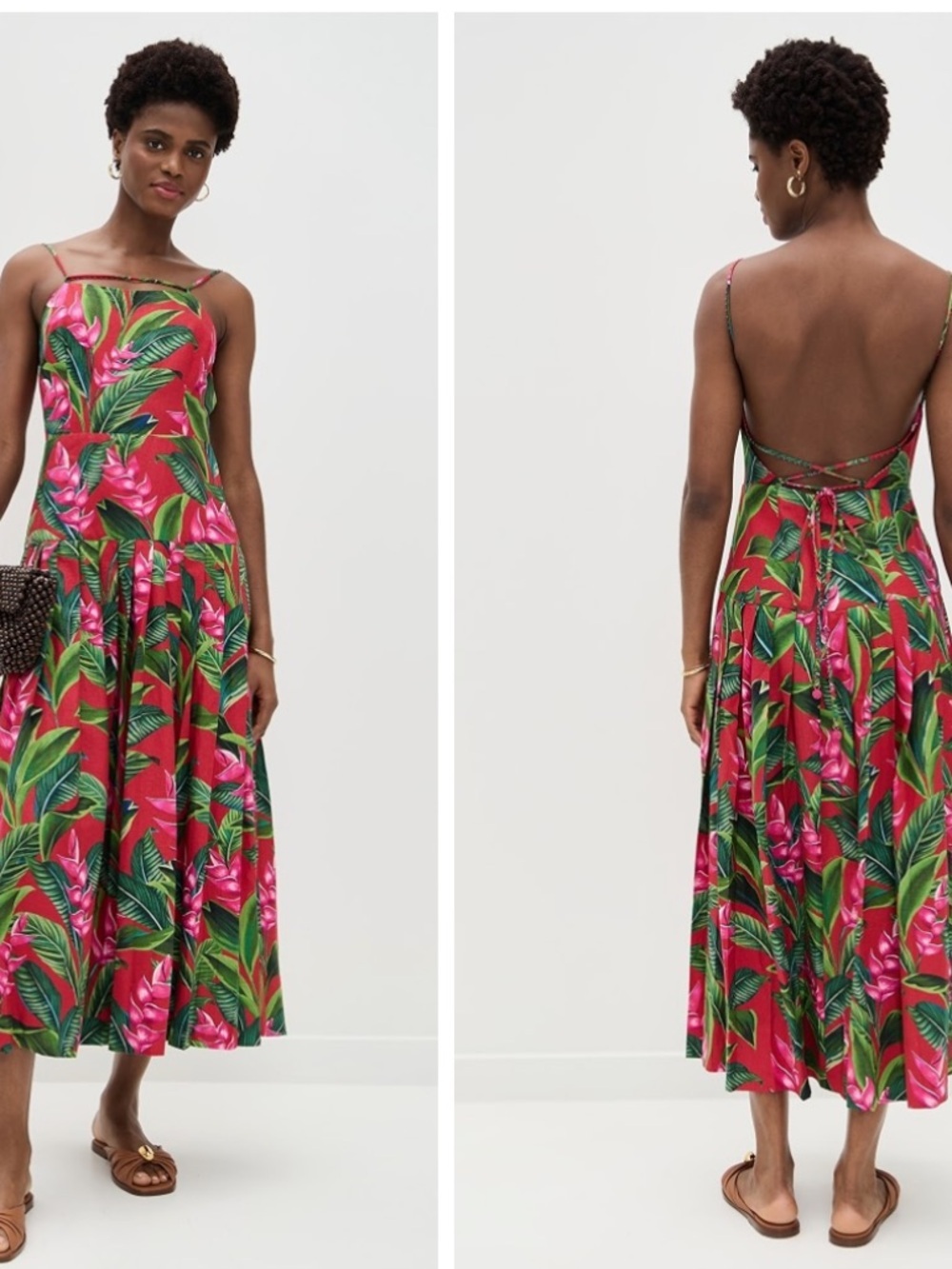 NWT FARM Rio Dream Garden Strappy Dress Size XS